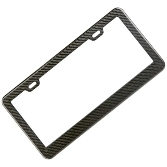 TS16949 certified precision high performance carbon fiber license plate frame