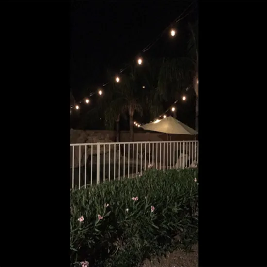 Outdoor festive bar garden wedding decoration string lights E26 / E27 lamp holder with S14 LED