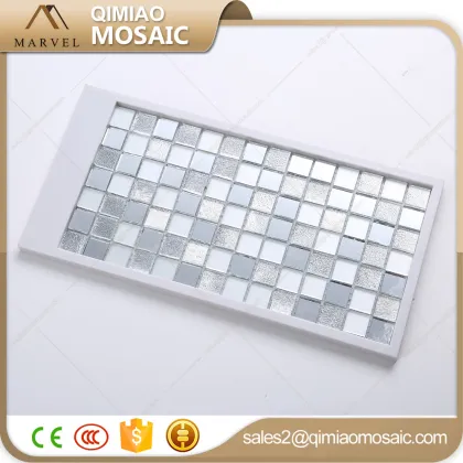 Bright Mirror Mix Frost Light Brown Glass Mosaic