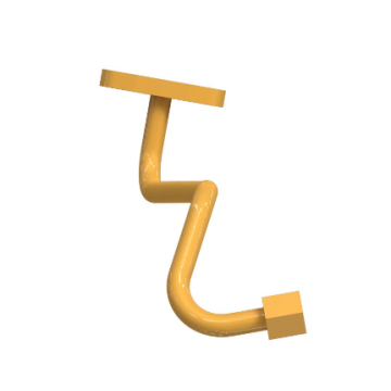 Excavator 374DL turbocharger pipe 220-3496, engine water pipe rigid pipe2203496