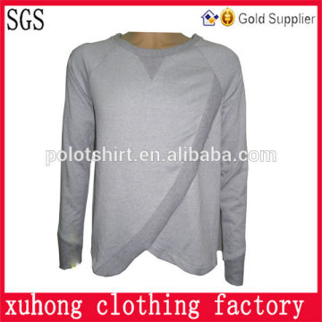 Lady's long sleeve plain solid color sweatshirts