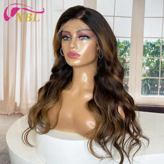 Wholesale Body Wave Colored Human Hair Wigs with XBL Virgin Cuticle, Pre-Plucked HD Lace - Ready to Ship