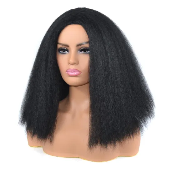 Synthetic bob short yaki straight wigs for black women