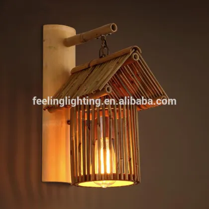 New products Decorative handmade indoor chinese bamboo wall lights