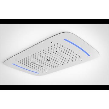 Cabezal de ducha tipo lluvia para baño con rociador superior LED