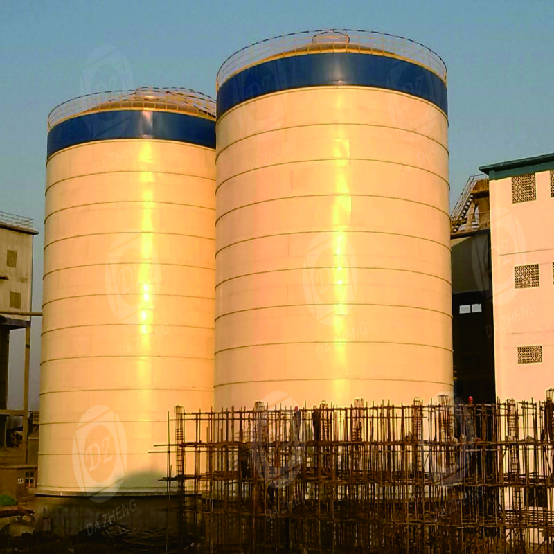 Finished feed storage silos
