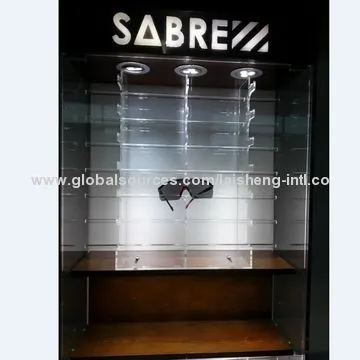 Eyewear Displays with Metal Steel Sheet DecorationNew