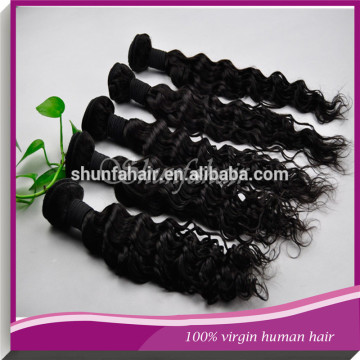 Brazilian hair weft loose wave weft natural color