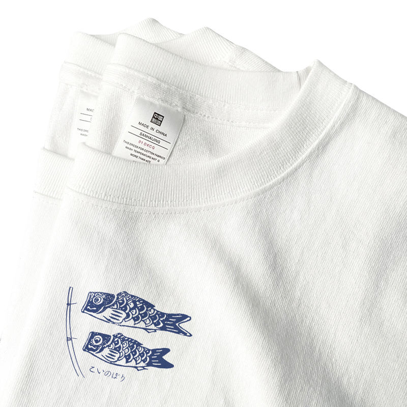 Kurzarmdrucken Baumwollmode Freizeit -T -Shirt