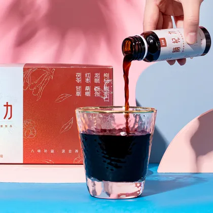 Goji berry jujube kernel walnut peptide compound drink