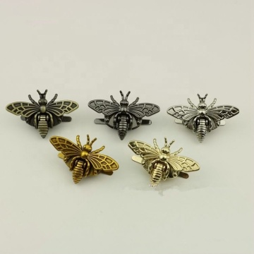 Factory Supply Zinc Alloy Bee Shaped Bag Lock - 5 Colors