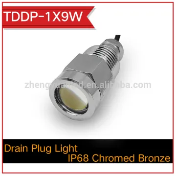High Power 9w RBW LED Underwater boat light marine Drain Plug Light pool lights