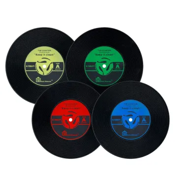 Retro Vinyl Coaster CD Cup Mats Record Bar Drink Coasters Cup Pad Placemat Decorative Table Mats Mug Coasters Table Accessories