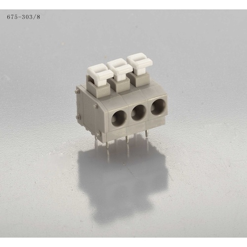 PA66 Kecil perumahan PCB PUSH WIRE CONNECTORS