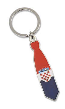 Metal Tie Shape Keychain