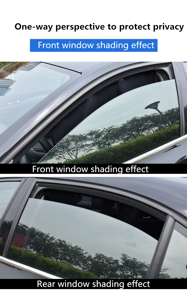 Promotional private label custom foldable tyvek rear side window static cling car sunshade