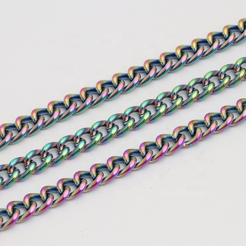 Rainbow Electroplated Metal Split Keychain Rings - 25mm Gold and Silver