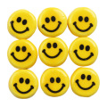 DIY Ceramic Beads Желтые улыбающиеся бусины 10 мм