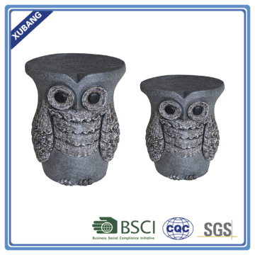 Cheap owl shape garden stools for outdoor decoration