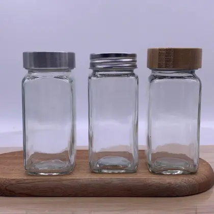 120ml Glass Spice Jars Seasoning Storage Bottles