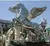 metal pegasus statue