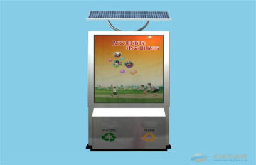 Single / Polycrystalline Silicon Solar Panel Stainless Steel Led Advertising Light Box