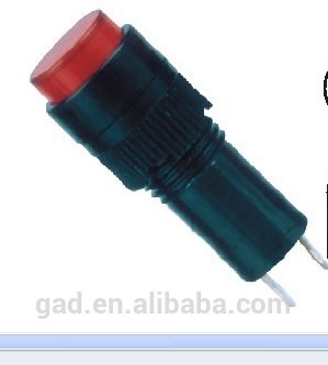 NXD-210CNGAD red 8mm circular-head 220V led miniature lamp