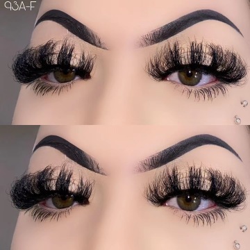 Wholesale Fluffy D Curl Mink False Eyelash Extensions 25mm