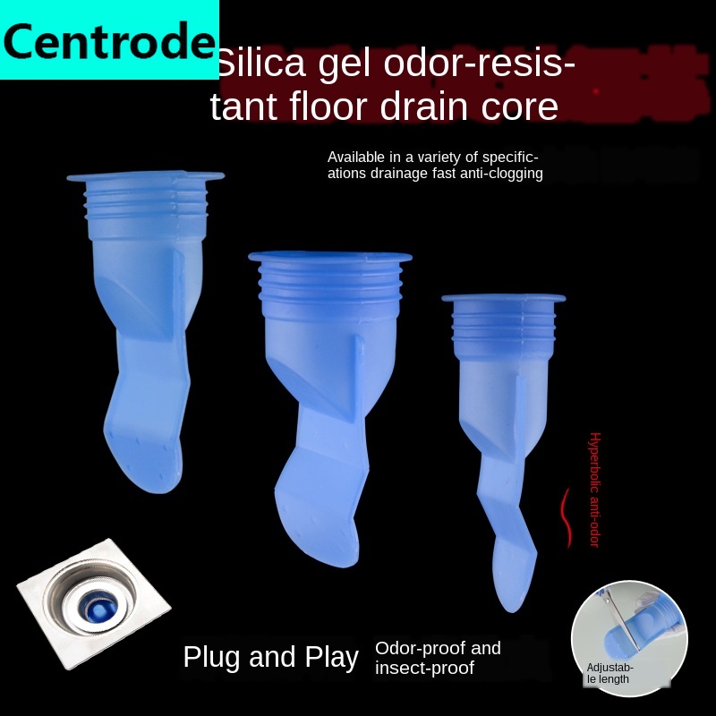 Toilet sewer toilet floor drain deodorant core washing machine floor drain deodorant anti - overflow silicone core household