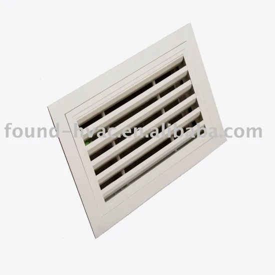 louvered return grilles and registers