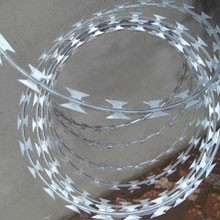 low price galvanized concertina razor barbed wire, razor barbed wire, razor wire online shopping