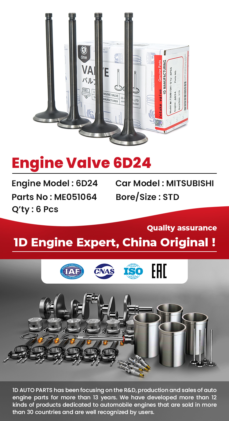 MITSUBISHI 6D24 Engine Valves 