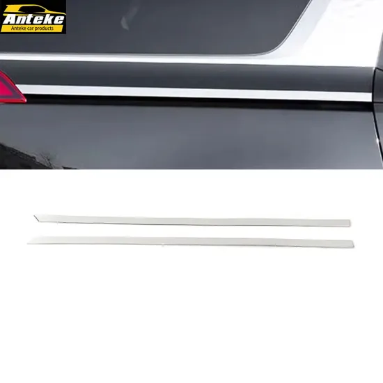 2021 Kia Carnival Rear Door Slide Trims - Automotive Stainless Steel Chrome Exterior Accessories OEM