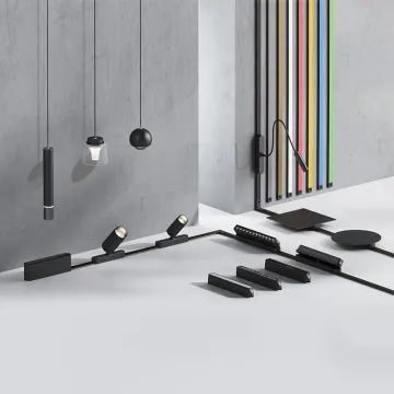 Low Voltage Adjustable 24V/48V 20W LED Track Light Magnetic Spotlight Rail Lighting System