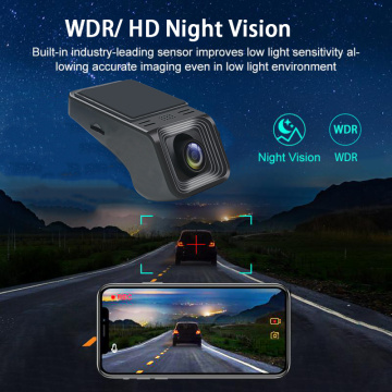 Full HD 1080P Car DVR Dash Cam Mini WIFI 24H Parking Monitor WDR Night Vision 12V Universal Vehicle Recorder Single Front Camera