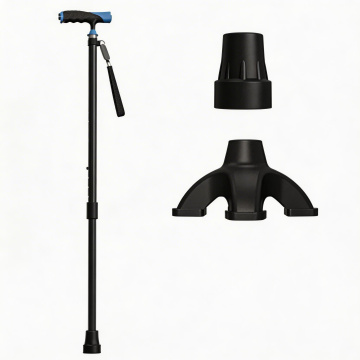 عصا مضيئة قابلة للطي - خفيفة الوزن وقابلة للحمل، لكبار السن