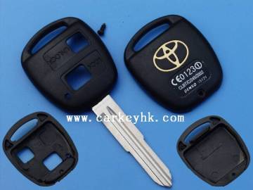 Hot sale Toyota 2 buttons key shell with TOY41 blade with cars