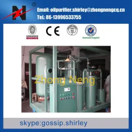 Multi-function Vacuum Oil Purifier Oil Regeneration Plant For Transformer Oil ZYB