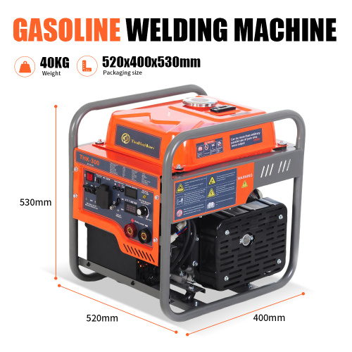 Corriente ajustable del generador del soldador de gasolina 4.7kW