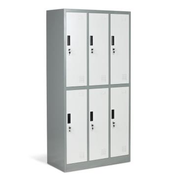 Metal 6 Doors Grey Lockers