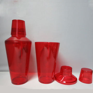 Plastic Cocktail Shaker, Available in Various Designs and Colors