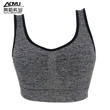 Moda Esporte Estilo Mulheres Confortável Cinza Sport Bra