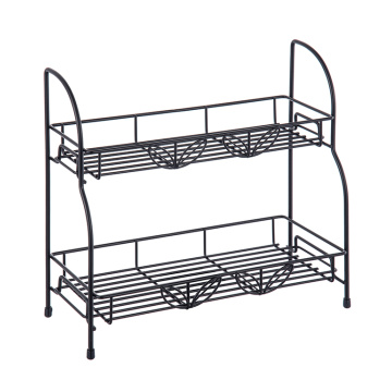 2 Tier Metal Foldable Non-Slip Organizer