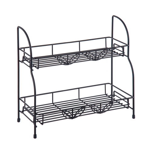 2 Tier-Metallfaltbarer Nicht-Rutsch-Organizer