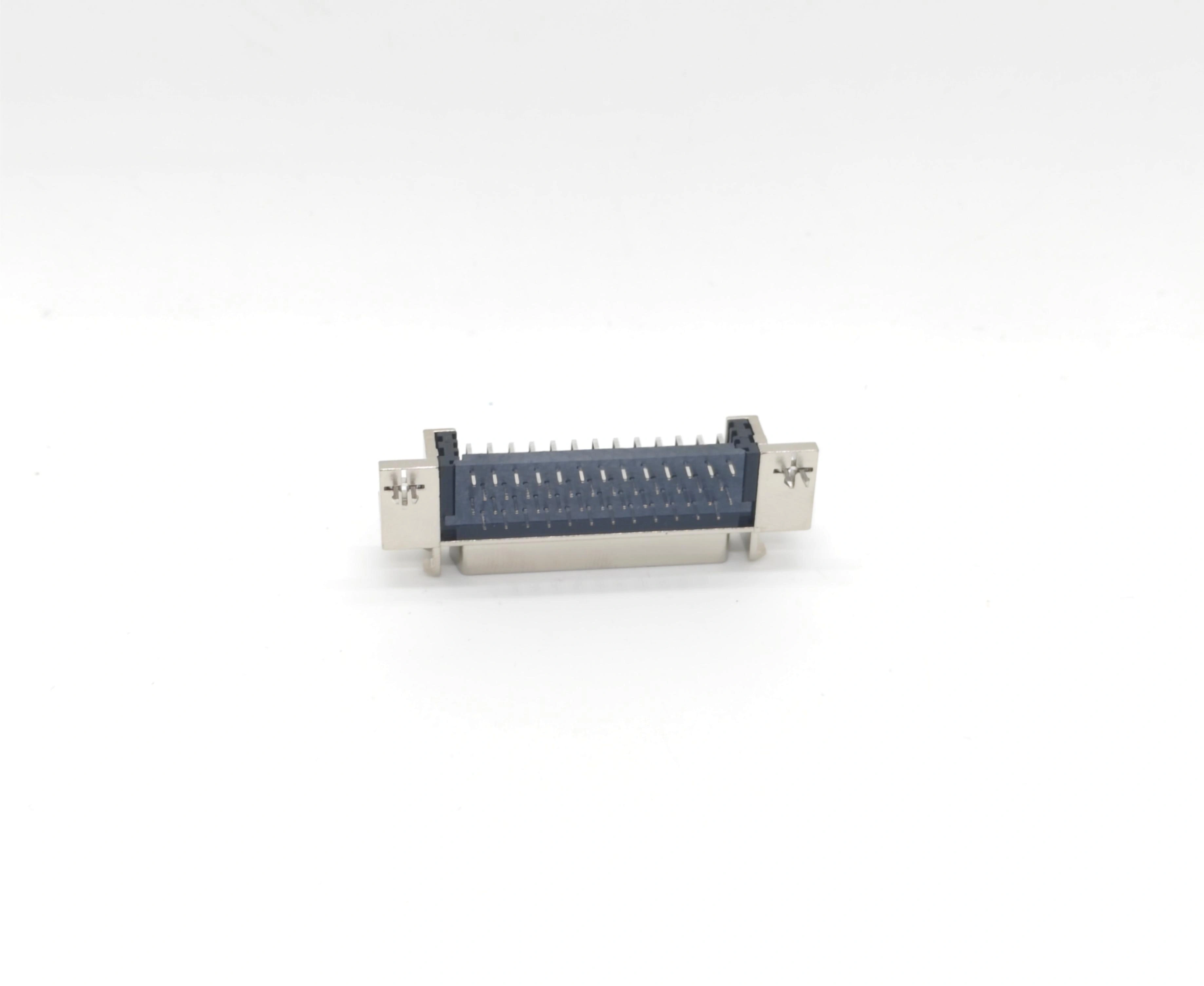 SCSI Female Right-Angle Zinc Alloy Through-Hole 50P with Fishbone ...