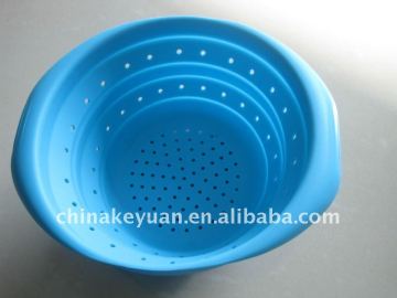 2012 hot-selling Delicate Foldable Silicone Fruit Strainer