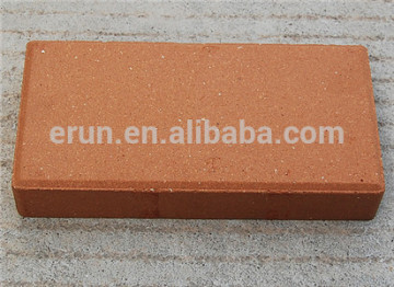 Red clay refractory brick floor tile for tundish