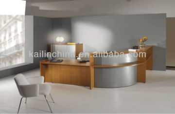 modern design high quality humanized design factory directly sell Greenguard customized curved salon reception table