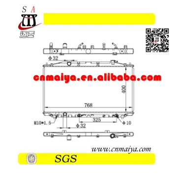 19010-RL5-A51 autoparts for radiator, DPI:13082