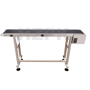 Automated High Quality Small Industrial Assembly Line Shoes Food Flat PU PVC Rubber Belt Conveyor System Machine HZPK